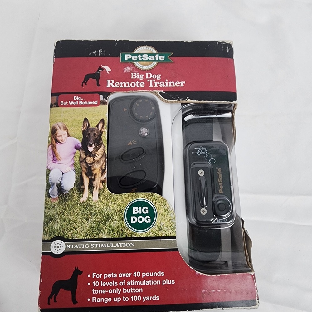 Pet Safe Big Dog Remote Trainer New Damaged Box